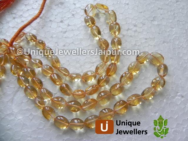 Citrine Plain Nugget Beads